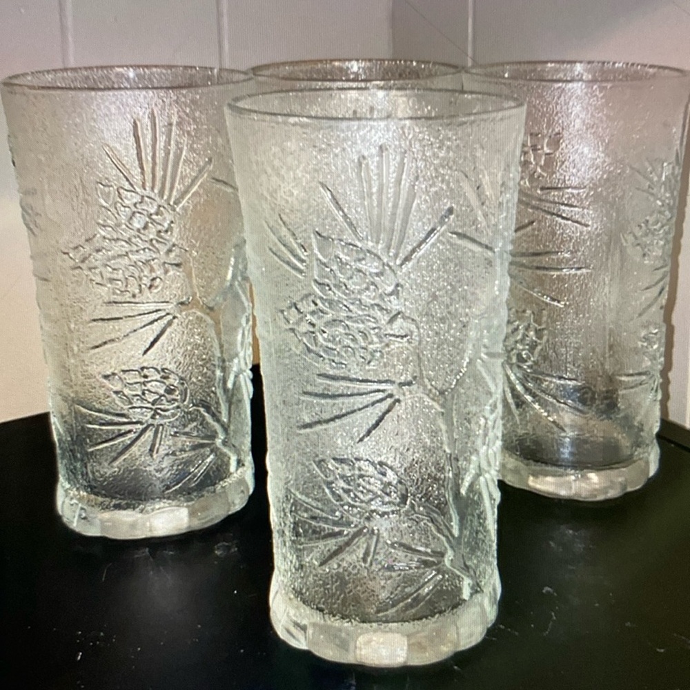 Rare Ponderosa Pine 4 Iced Tea Tumblers